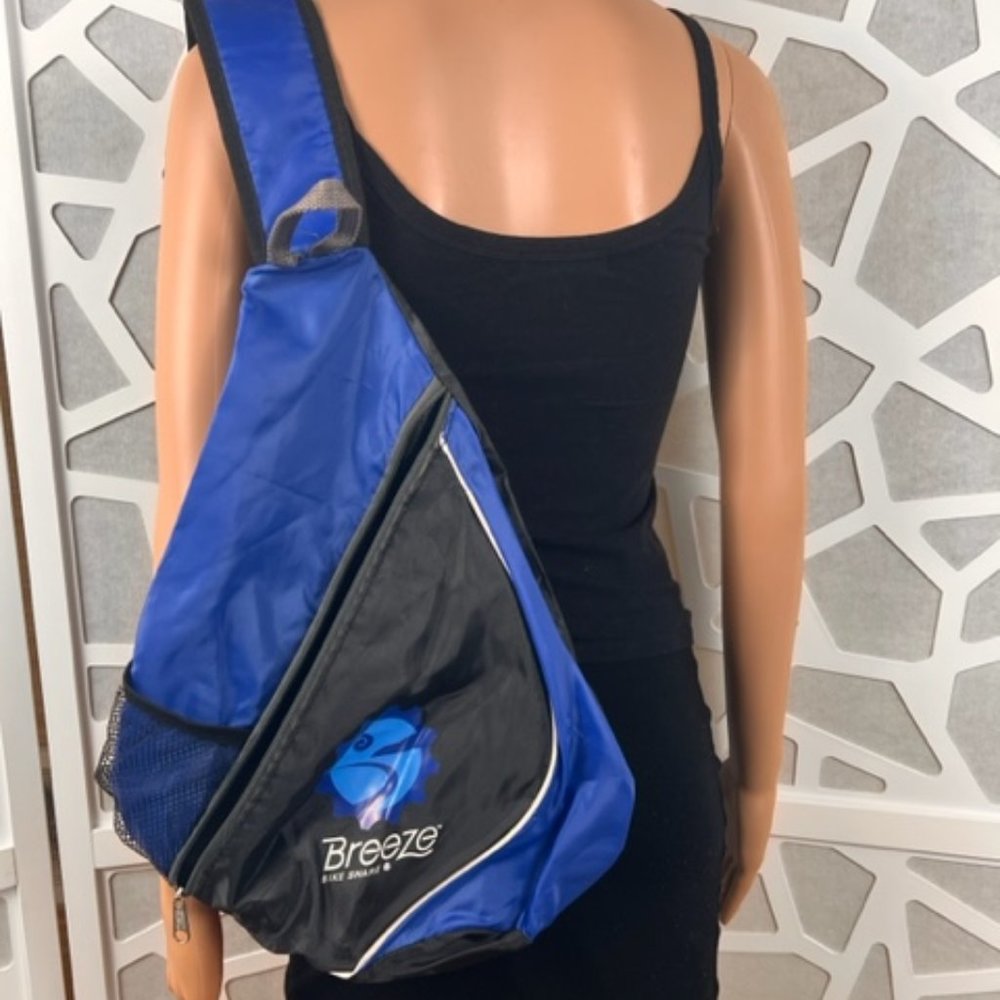 Blue and Black Shoulder Bag